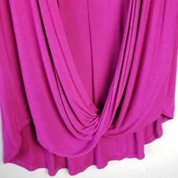 Kate & Mallory 3/4 sleeve twist front high low tunic top size large - Picture 3 of 8